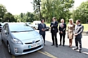 De gauche à droite sur la photo : Michel Destot, Michel Gardel, Philippe Gourdel, Élisabeth Gourdel et Shigefumi Goto.