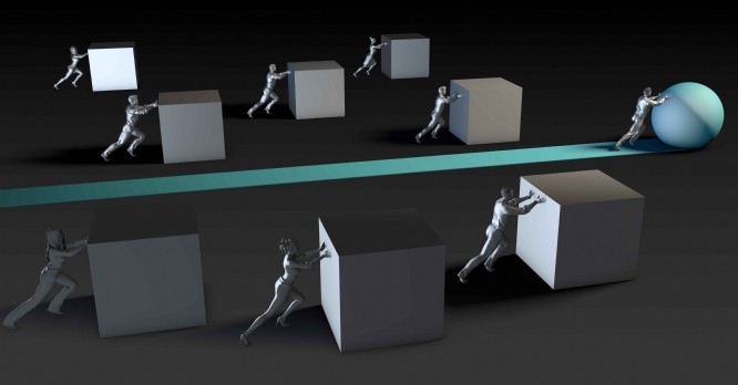 Disruptive Innovation as a Revolutionary Idea Concept Art
