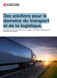 Couverture livre blanc Des solutions pour le domaine du transport et de la logistique.